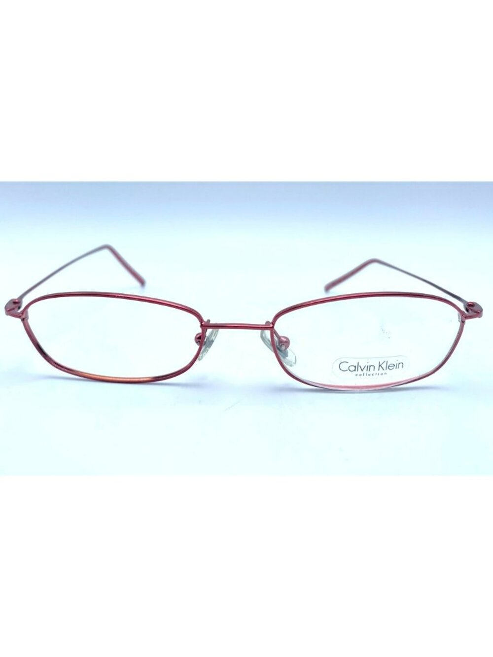 Calvin Klein Eyeglasses Glass Frames Metal Pink Rose Italy 140 139 MSRP $199!